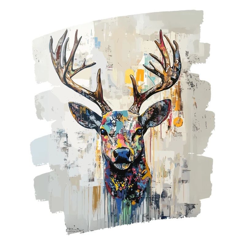 Hirsch mit Geweih