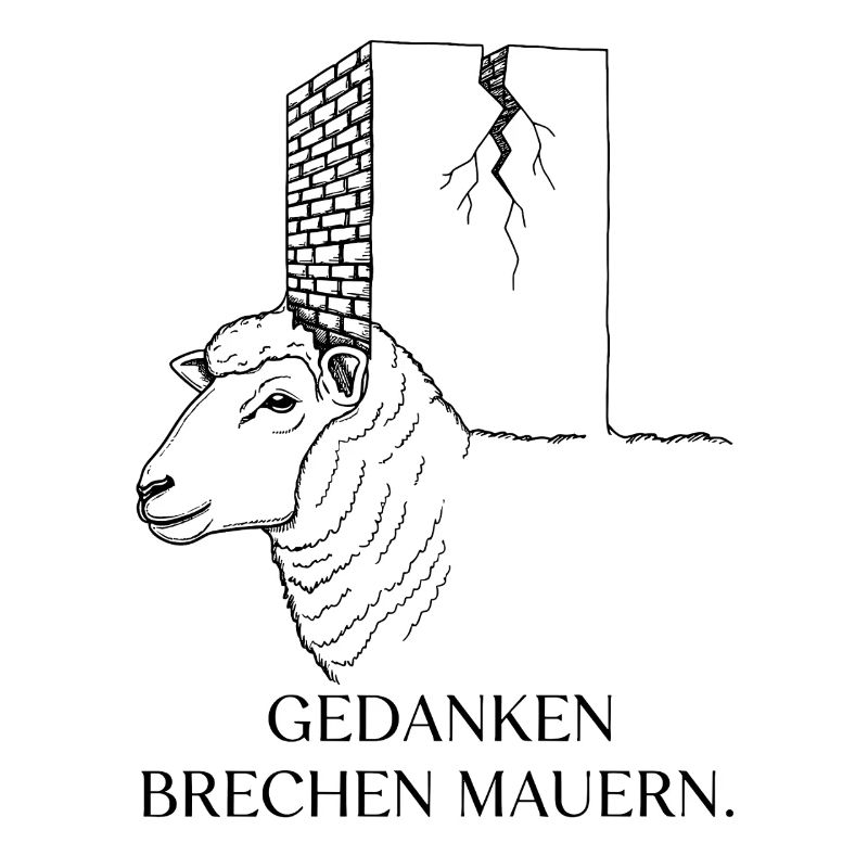 Thoughts break walls - Sheep Motivation