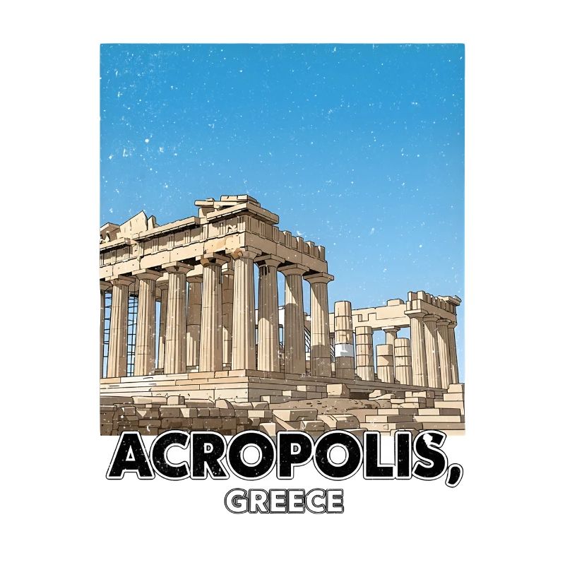Acropole Grèce Affiche