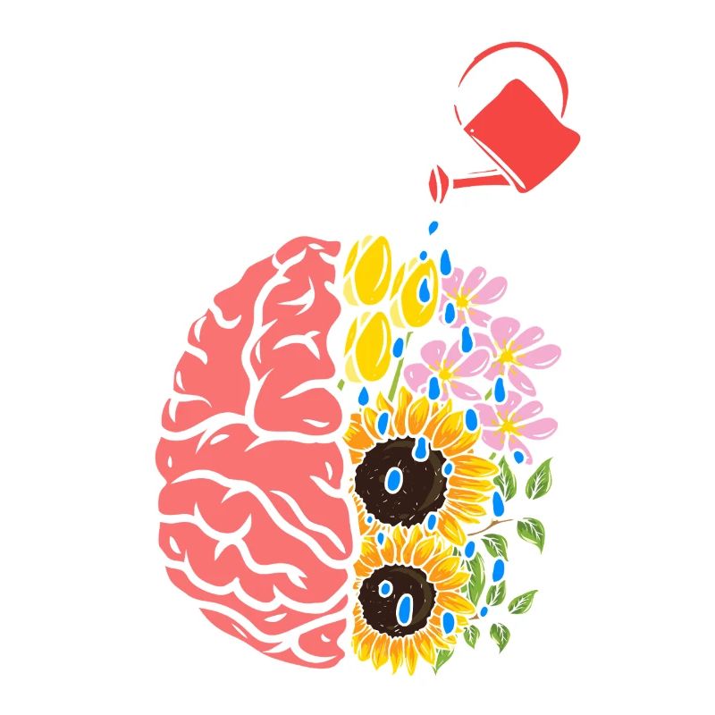 Mind Bloom: Brain & Flowers