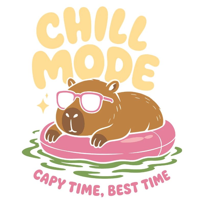 Chill Mode Capybara No Rush