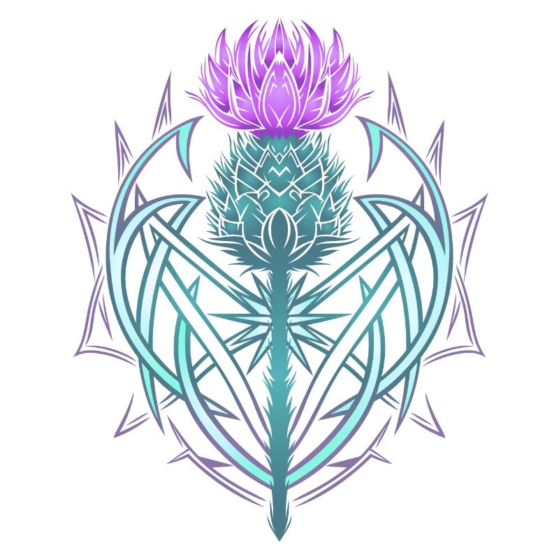 Thistle Shield Celtic Knots Thistle Lover