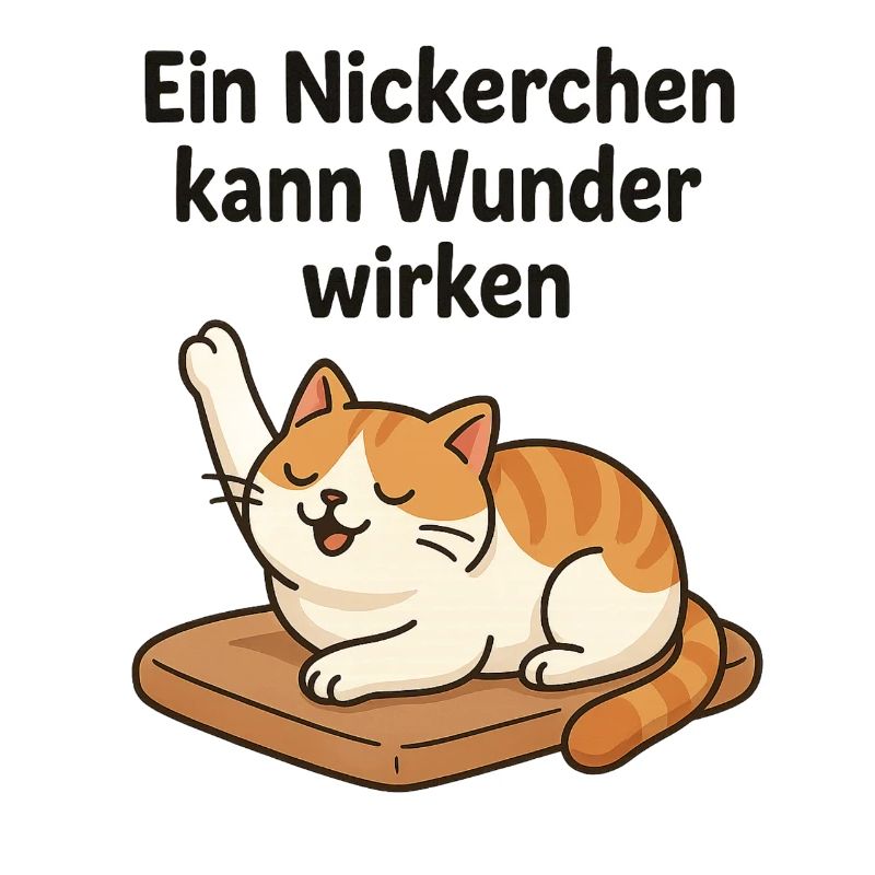 Witziges Kätzchen Nickerchen 