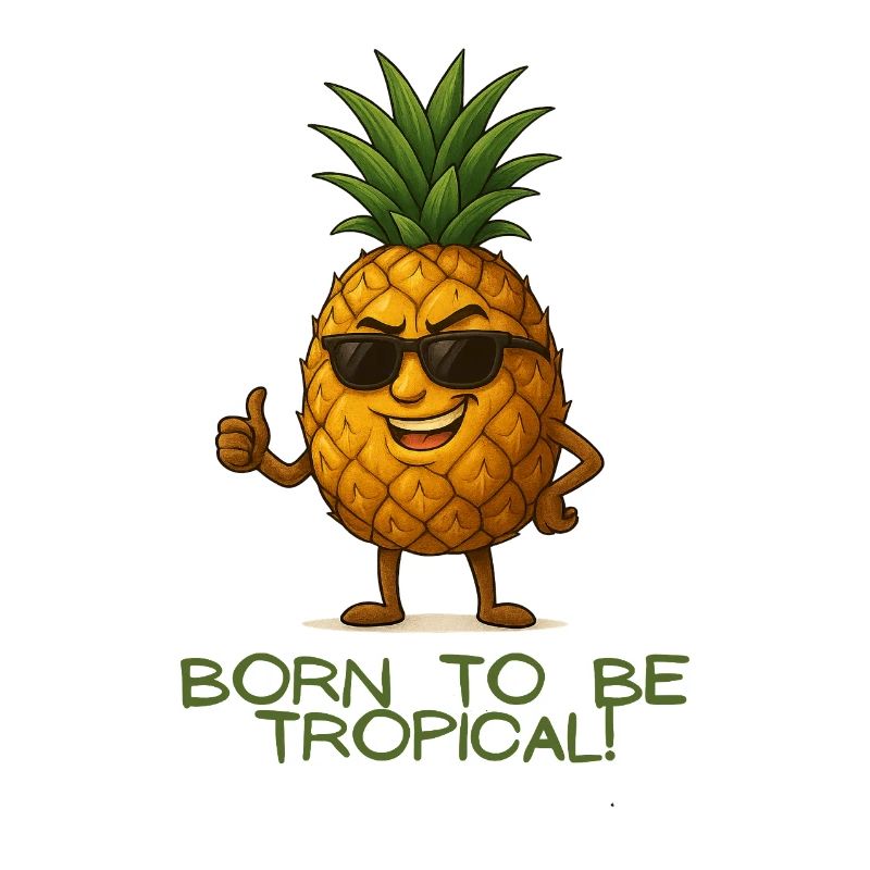 Tropical pineapple with style