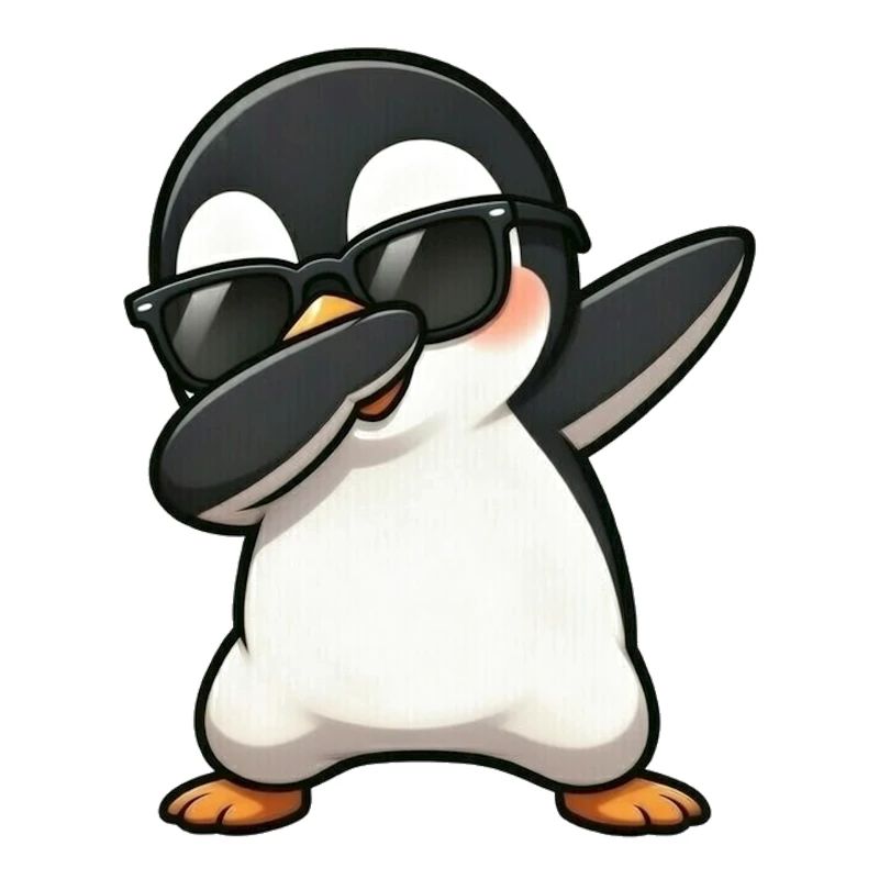 Dabbing Pinguin