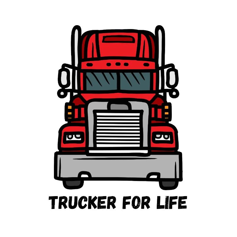 Frontal-LKW-Illustration