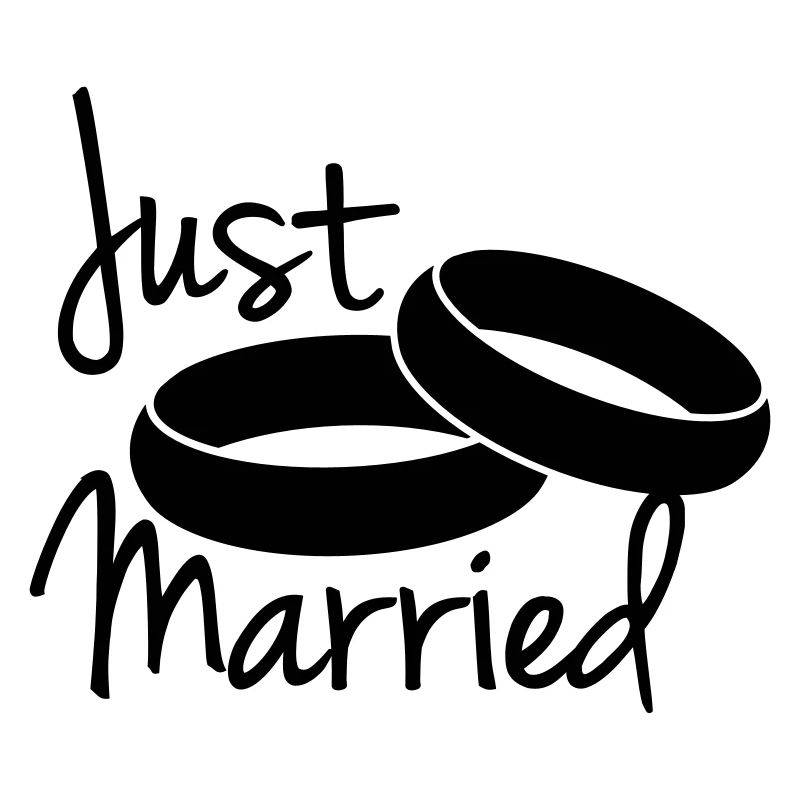 Just Married Rings Design