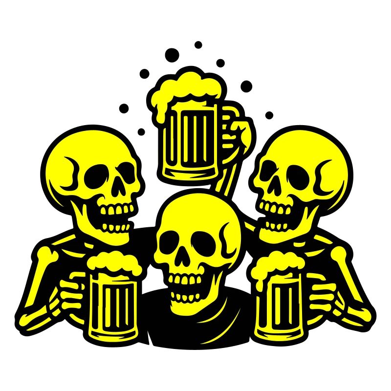 Skeleton Beer Team Funny