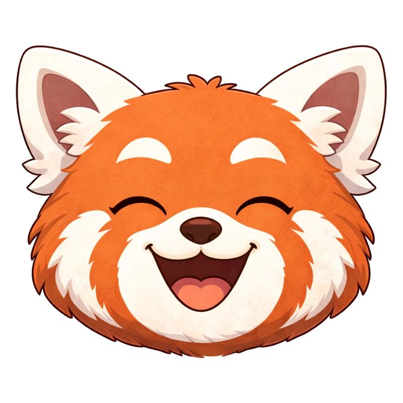 Sloth, the red panda all smiles
