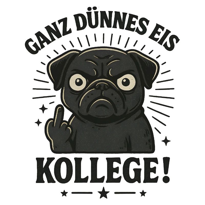 Pug middle finger
