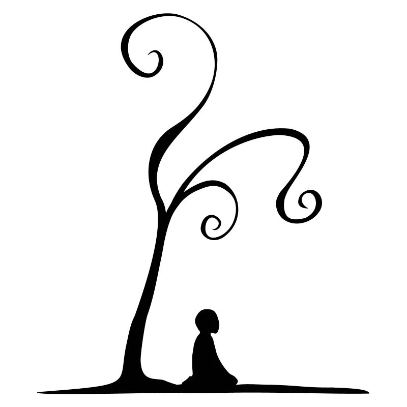 meditation under tree