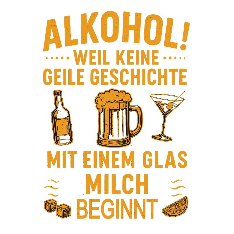 Humorous drinking design with alcohol theme