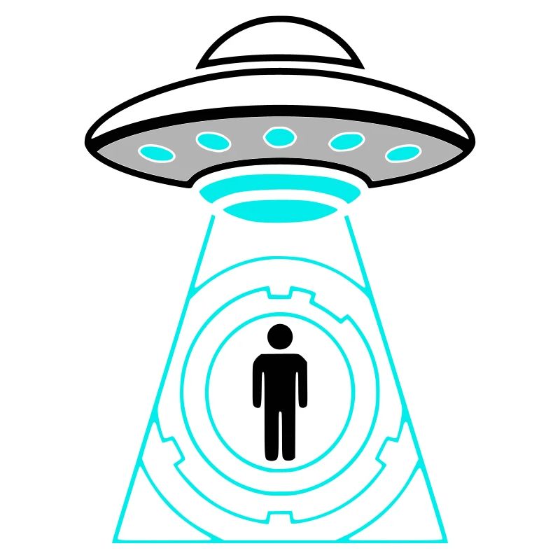 UFO Abduction Beam Me Up Vector