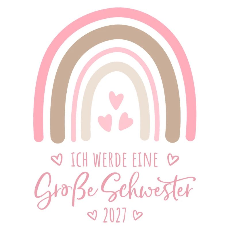 Ich werde eine Große Schwester 2027 Regenbogen