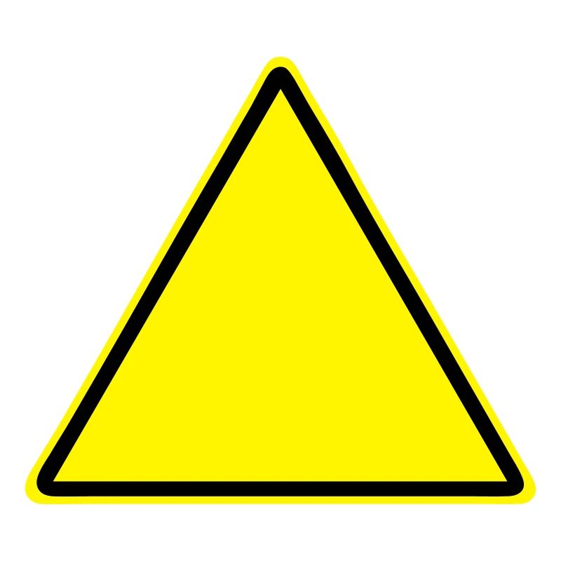 Warnschild Blanko