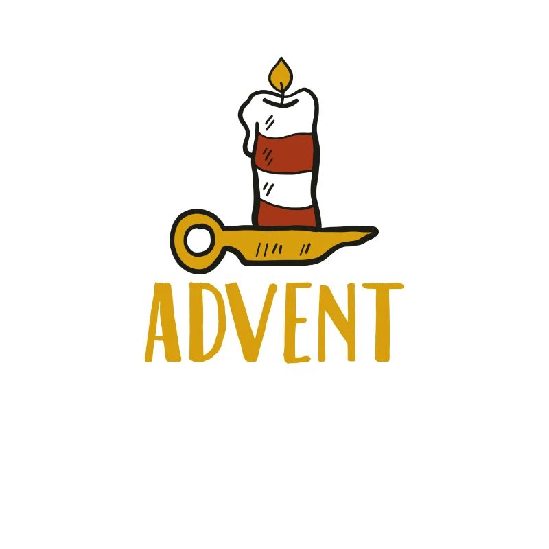 Advent One Candle Weihnachtszeit Countdown Cool