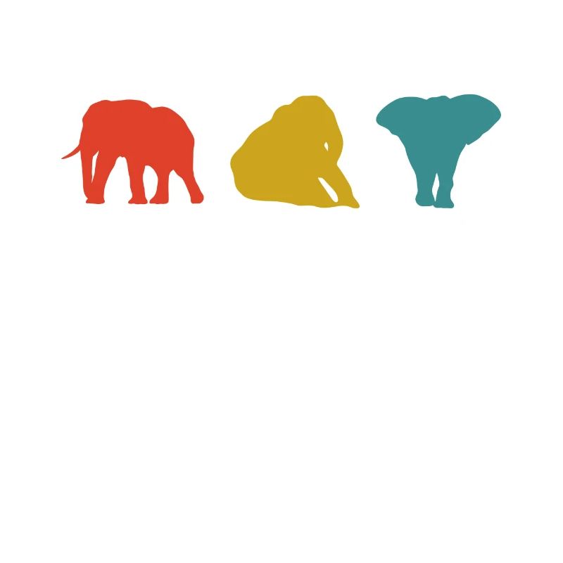 Amant d'éléphant rétro