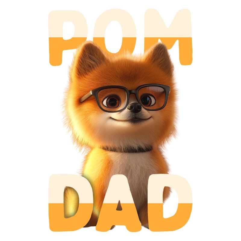 Pom Dad Pomeranian Daddy Spitz Dad Father's Day Pom