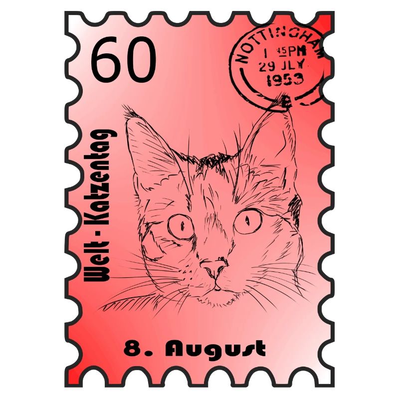 Timbre Journée du chat