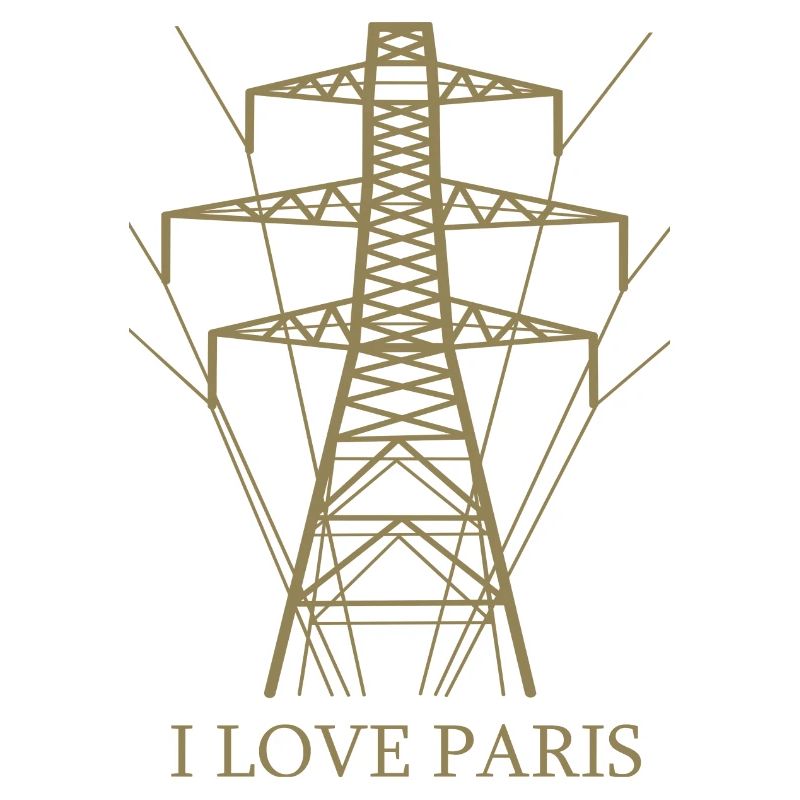 Ironic I love Paris Eiffel Tower as a power pole