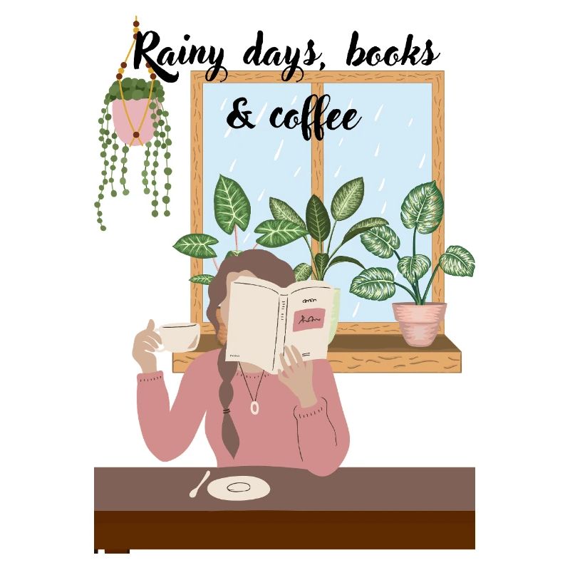 Cuddle days reading with coffee