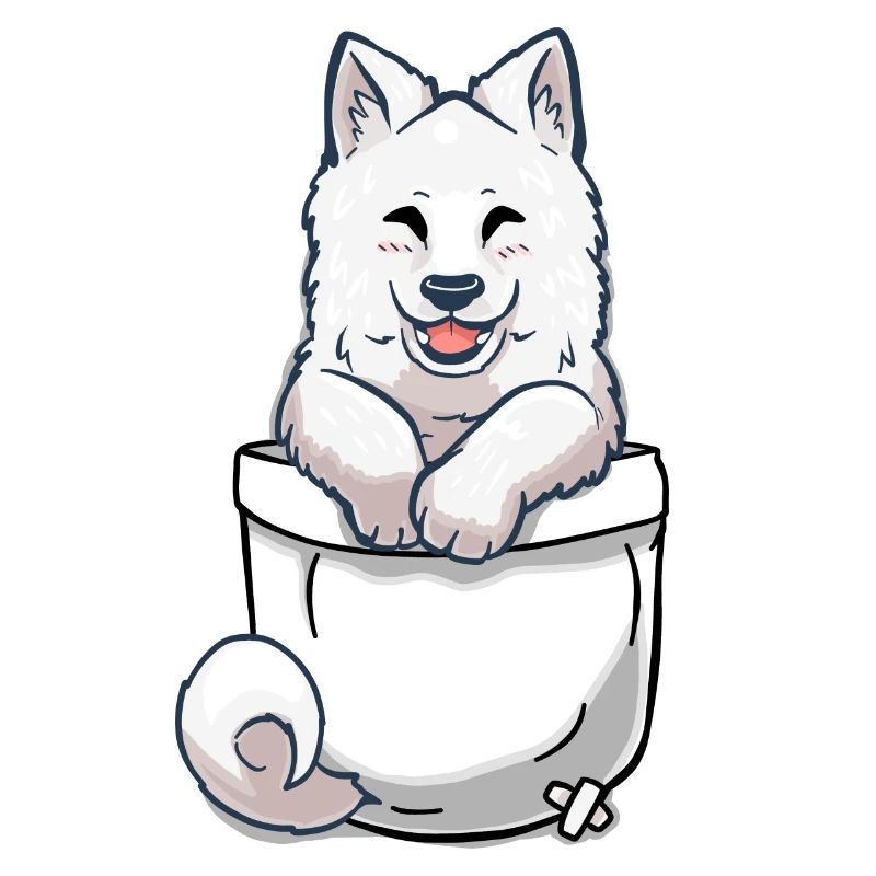 Chiot Samoyed de poche
