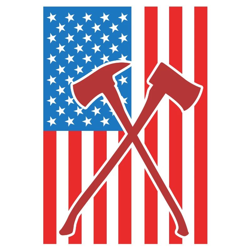 Fire Fighting USA Flag
