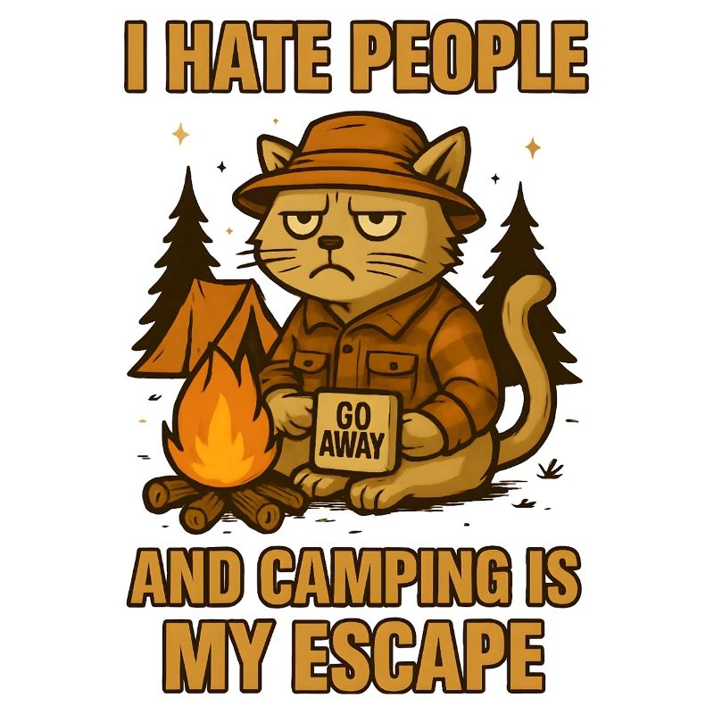 Katze Camping Stimmung