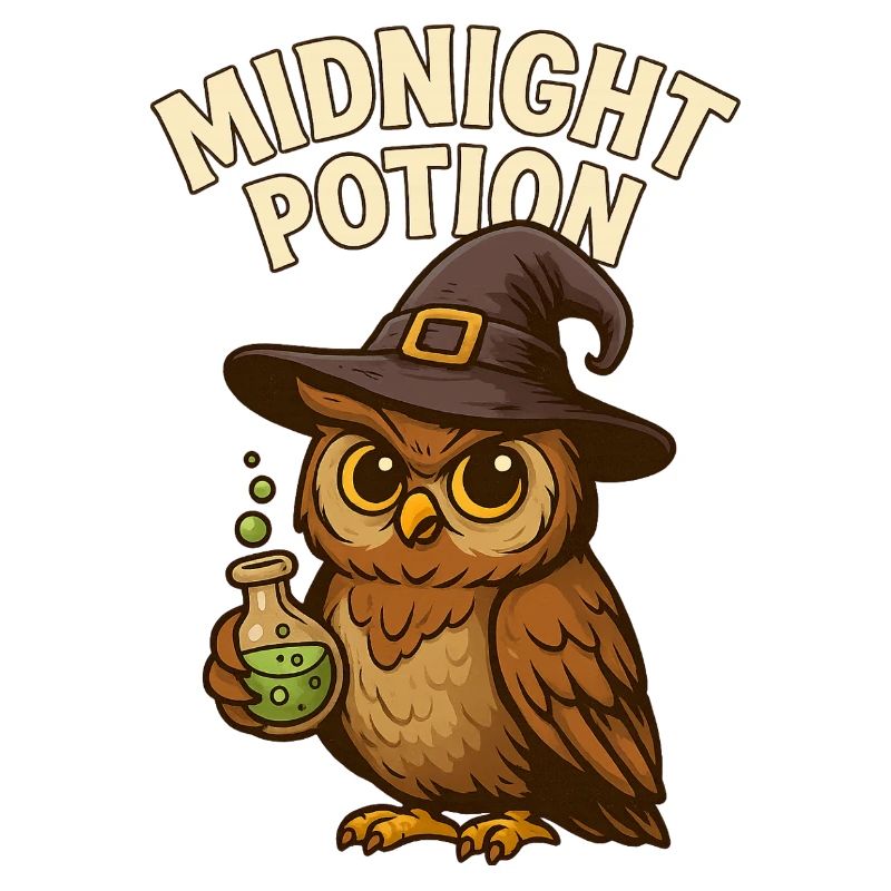 Witch Owl – Magic Potion at Midnight