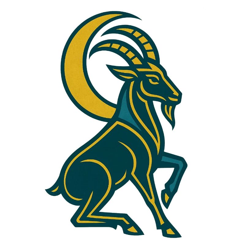 Art Deco Lunar Goat