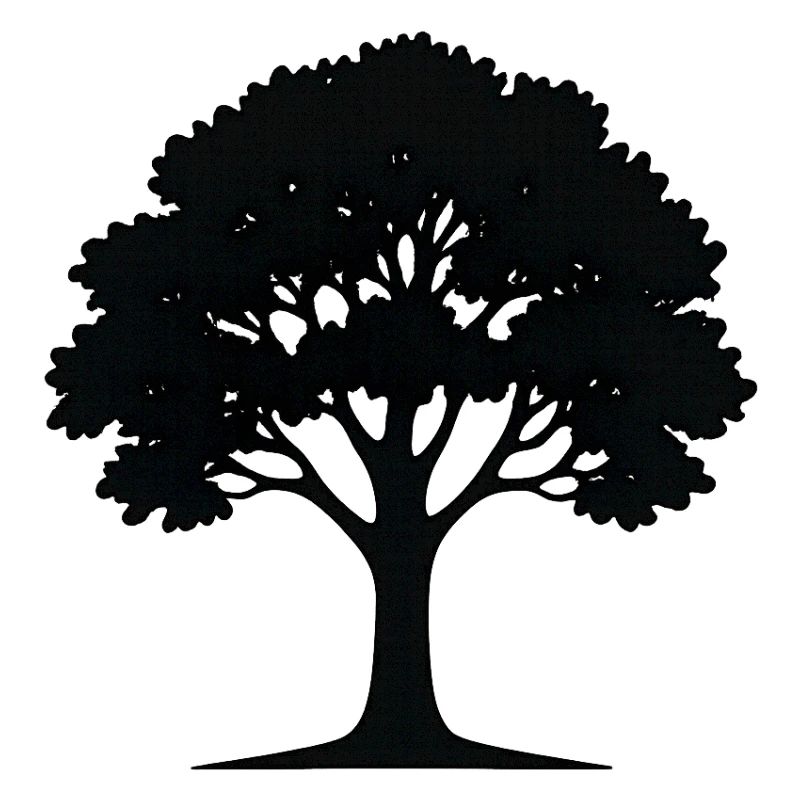 Stylish Tree Art Illustration