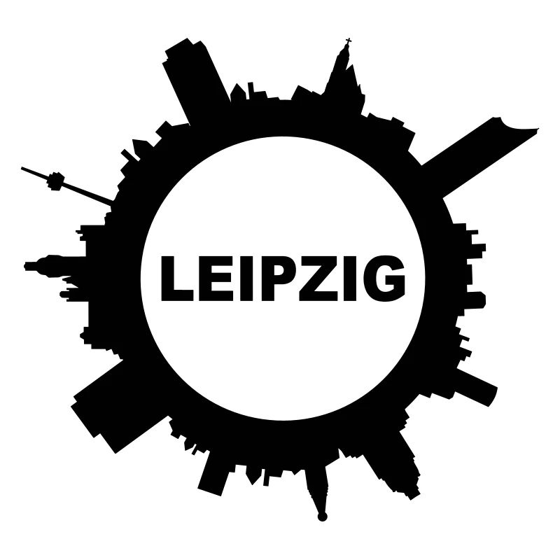 Skyline Leipzig rund Name