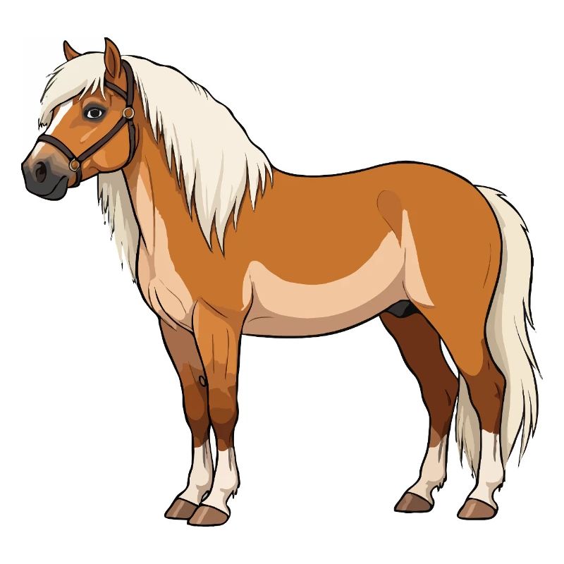 Haflinger bangs real