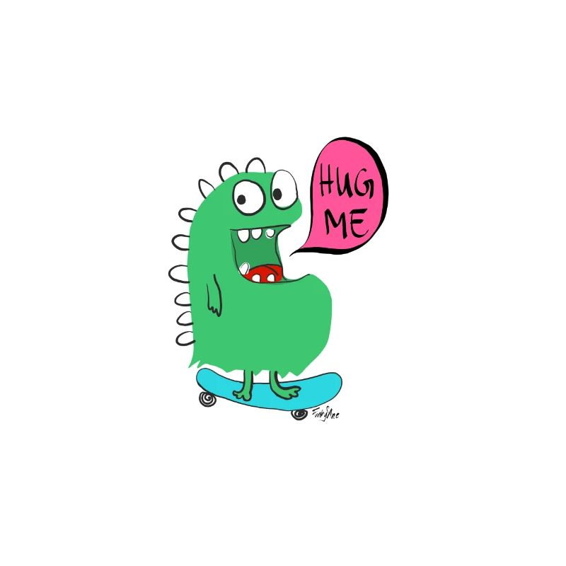 monstre de planche à roulettes