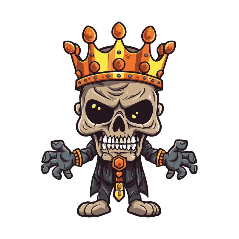 King Skeleton Funny Crown