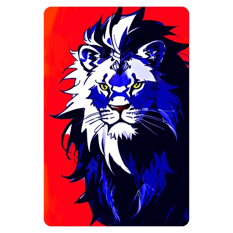 Blauer Löwe (Design 2)