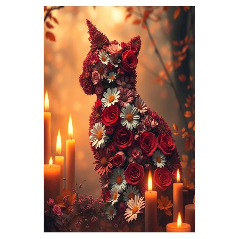 Fleurs Chat