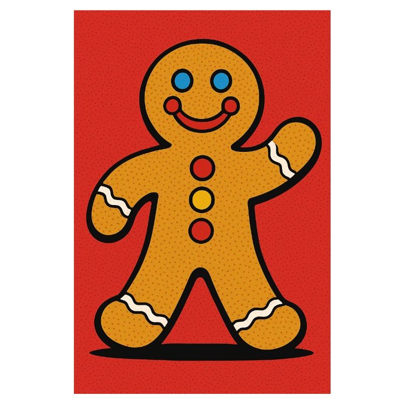Glücklicher Lebkuchenmann