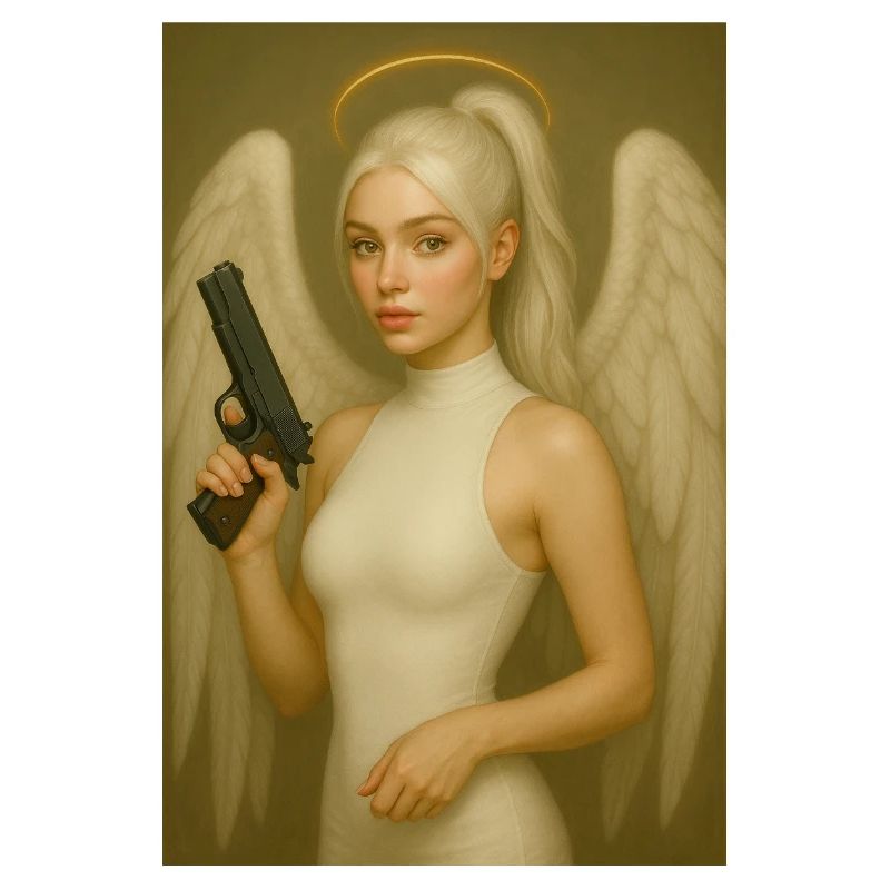 Engel mit Waffe