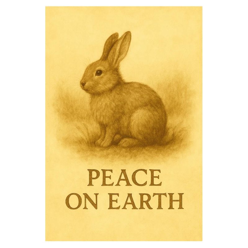 Peace on Earth Rabbit Print