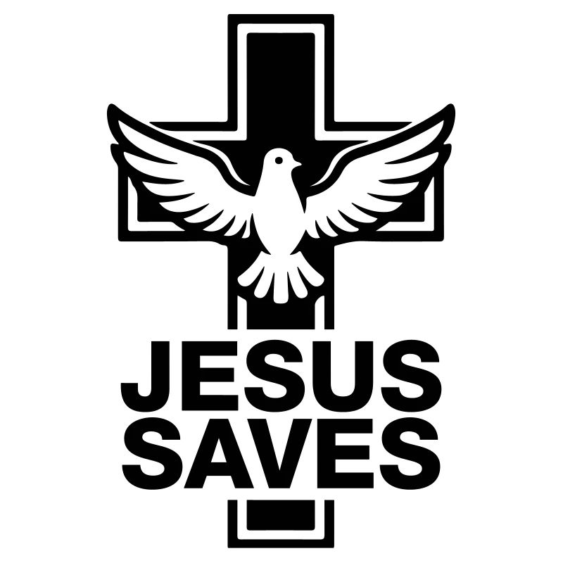 Jesus Rettet Kreuz Taube
