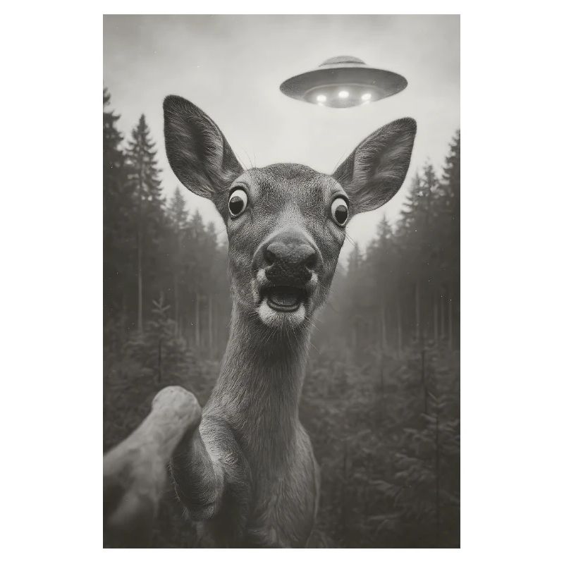 Wenn ein Reh ein Ufo sieht