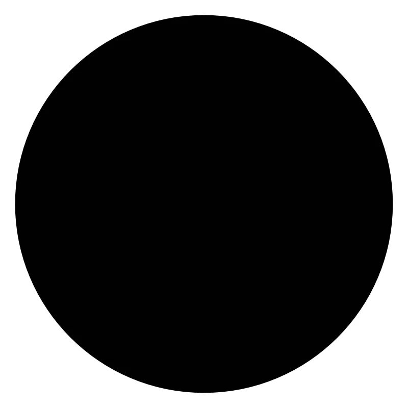 Mathematics-symbol - black circle - hole