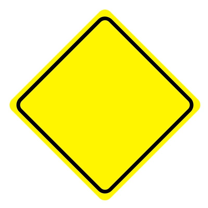 Warnschild Gelb Leer - 2 Farb Vektor