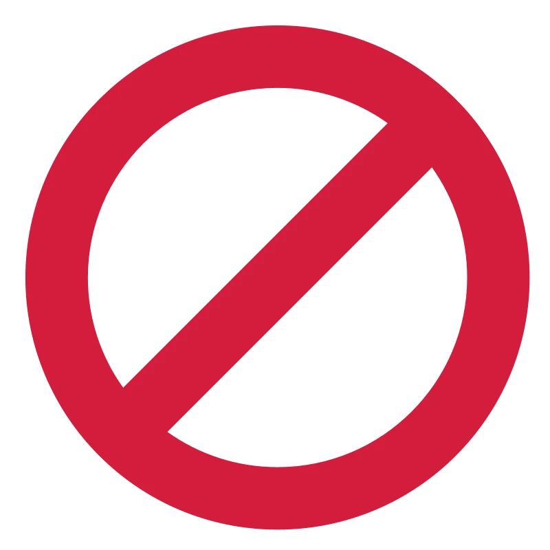 Signe d'interdiction