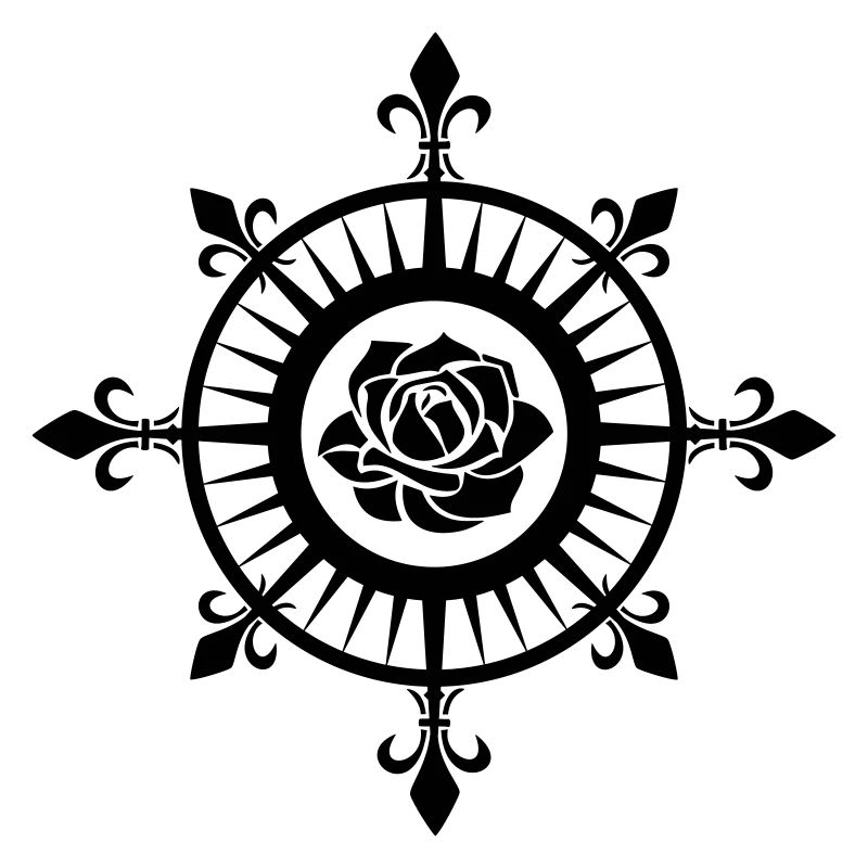 Compass Rose, Fleur de Lis, Sailing, Sea, Sailor