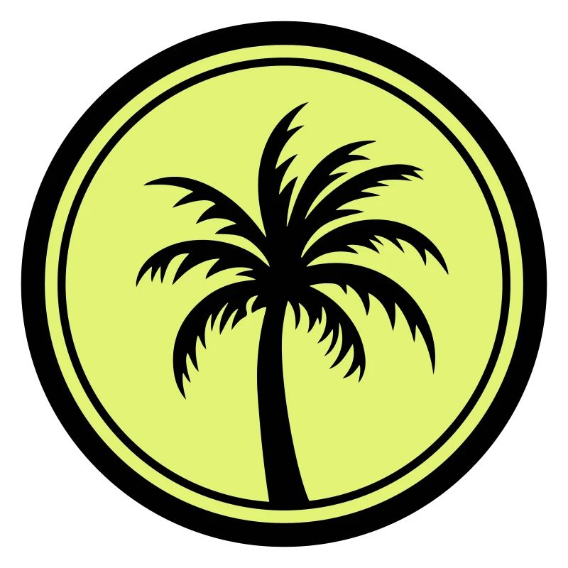 Icône de vacances de palmier