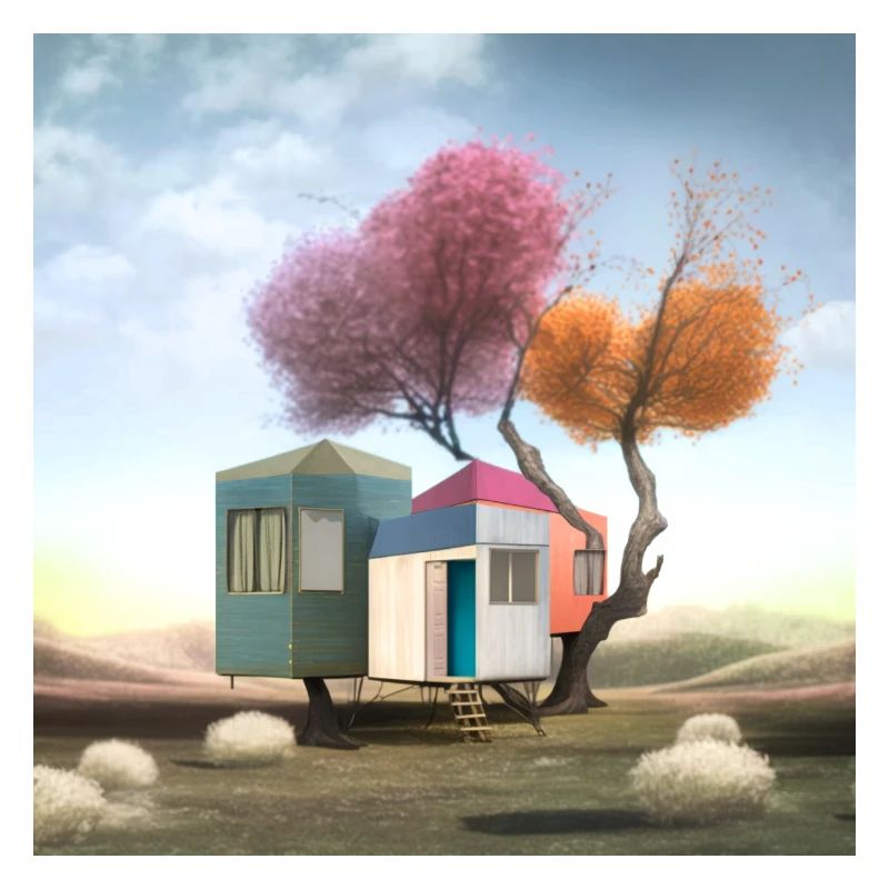 petite cabane hantée solitude surréaliste