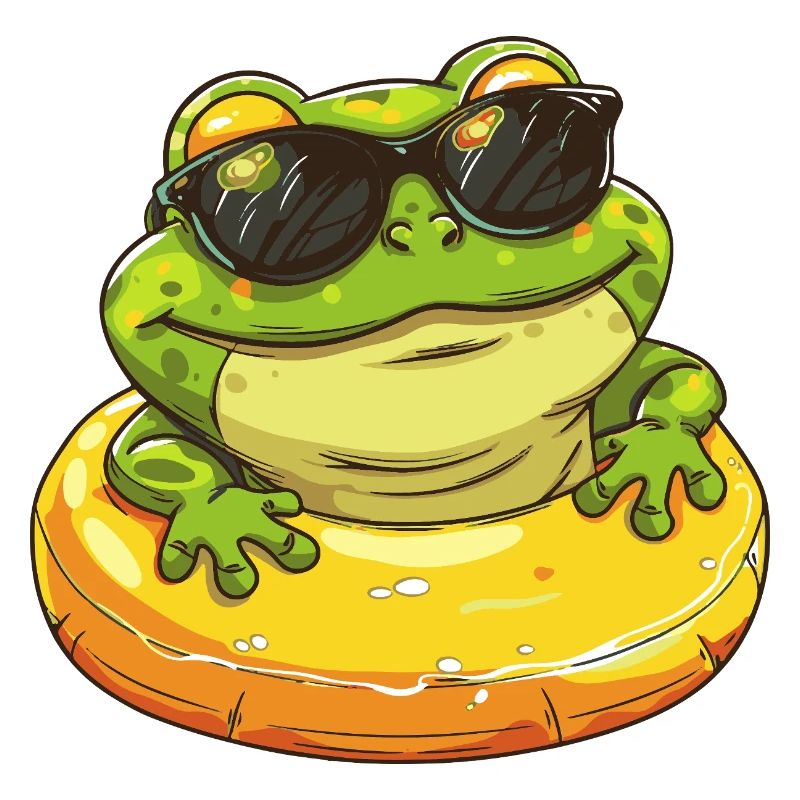 Frosch Comic Cool