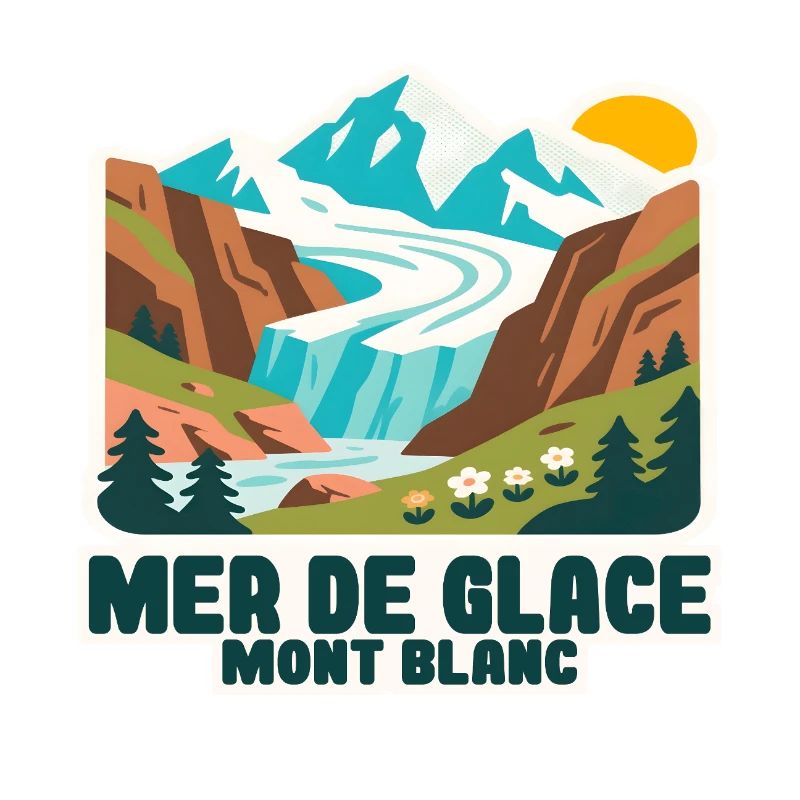 Mer de glace Gletscher